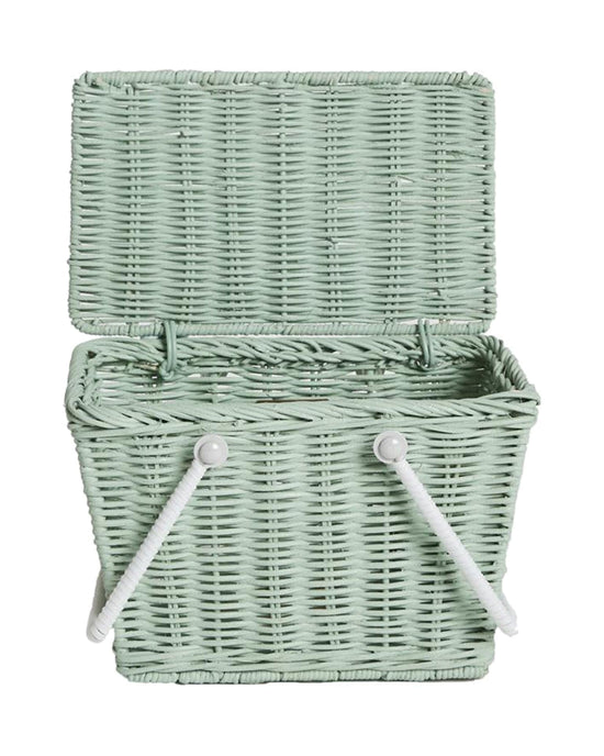 Little olli ella room piki basket in mint