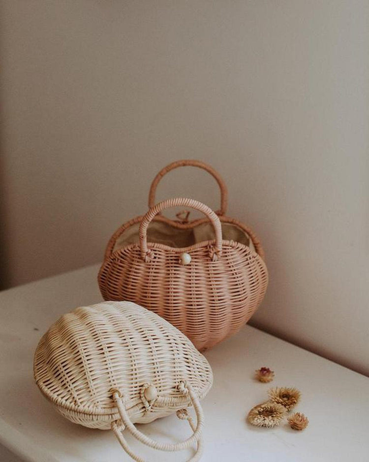 Little olli ella accessories rattan luvya bag in straw