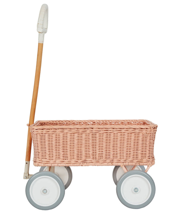 Little olli ella room rattan wonder wagon in rose