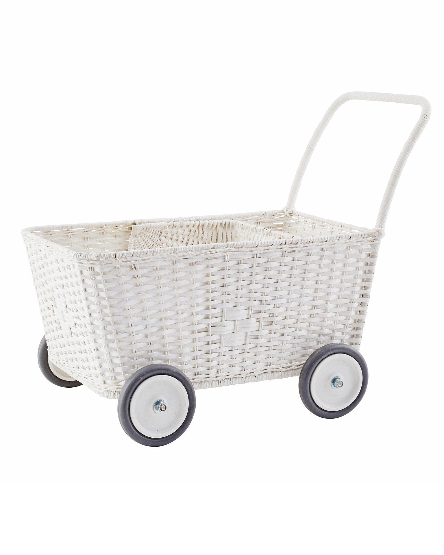 Rattan Strolley - White – Olli Ella USA