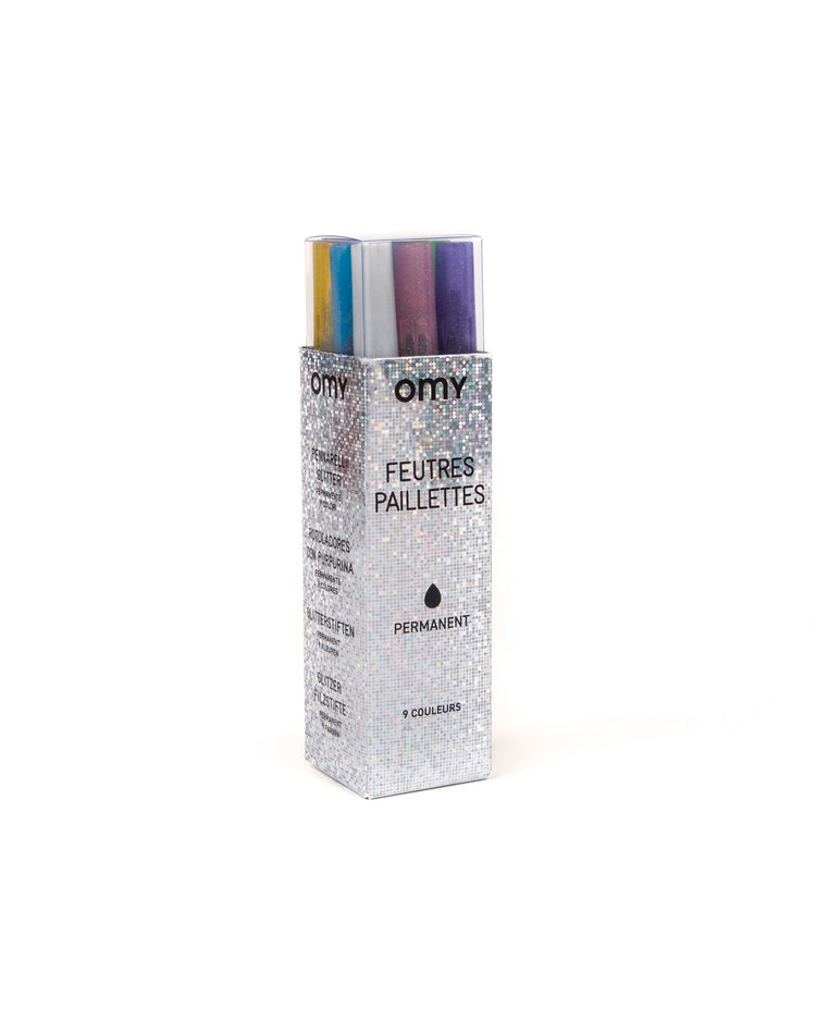 Little omy play 9 glitter markers