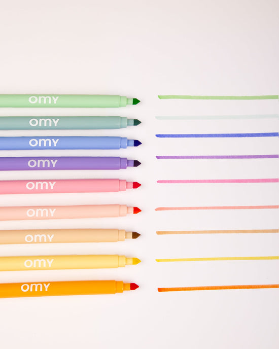 Little omy play 9 pastel markers