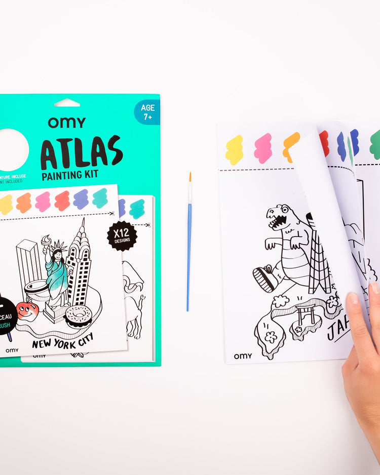 Little omy play atlas painting kit