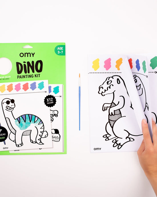 Little omy play dino painting kit