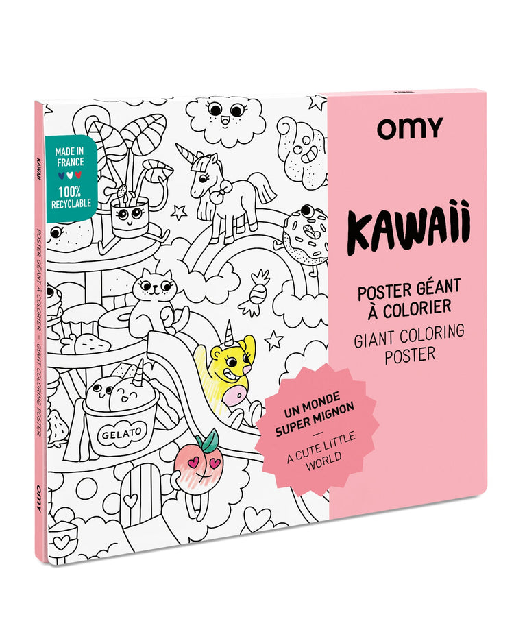 Little omy play kawaii - giant coloring poster