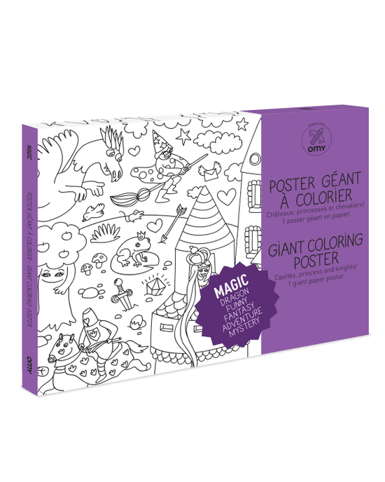 Little omy play Magic Coloring Poster
