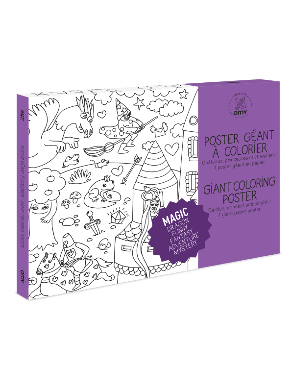 Little omy play Magic Coloring Poster