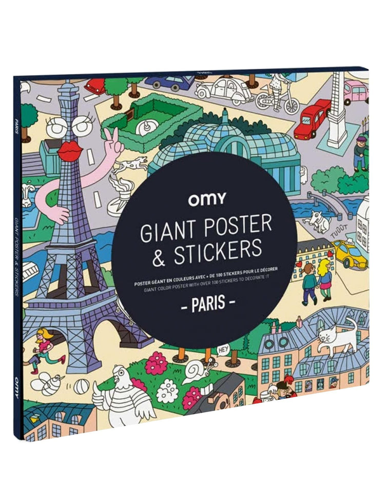 Little omy play paris sticker poster