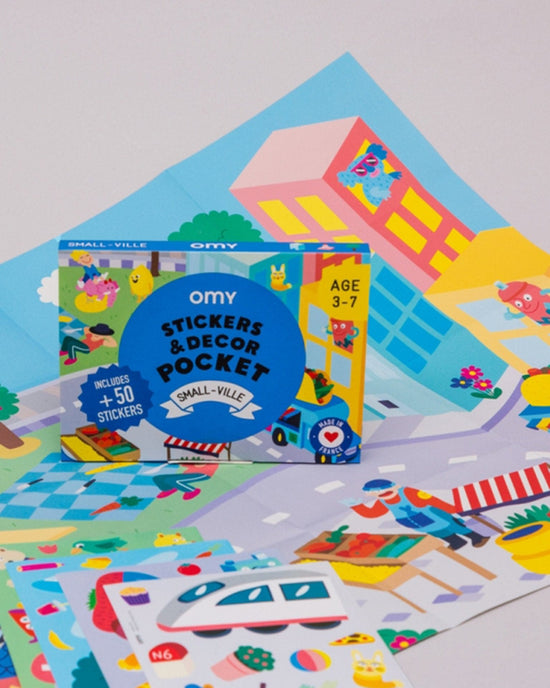 Little omy play small-ville sticker pocket