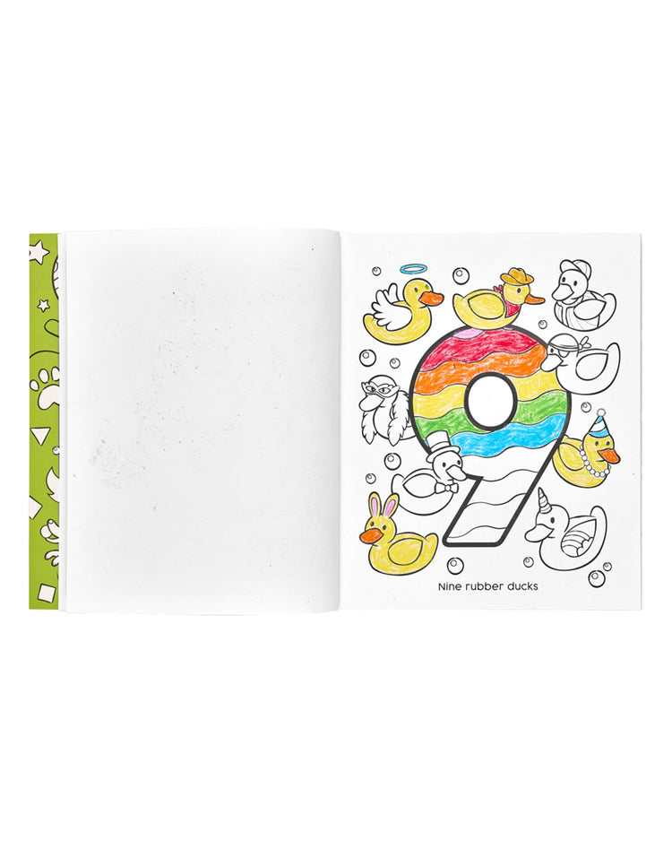 Little ooly play 123: shapes & numbers toddler color-in' book