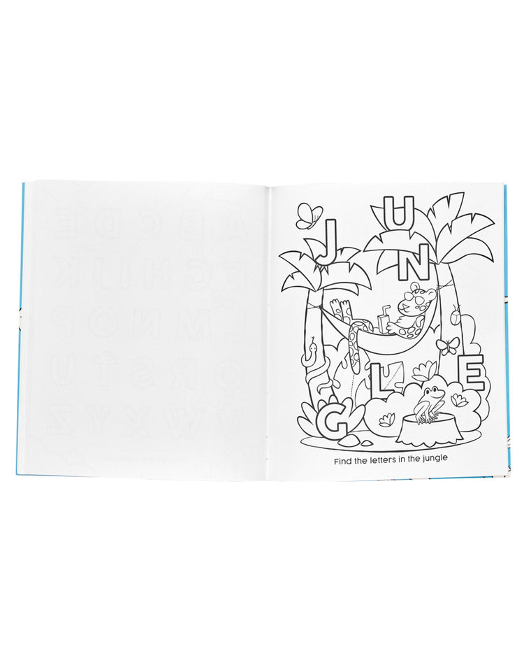Little ooly play abc: amazing animals toddler color-in' book