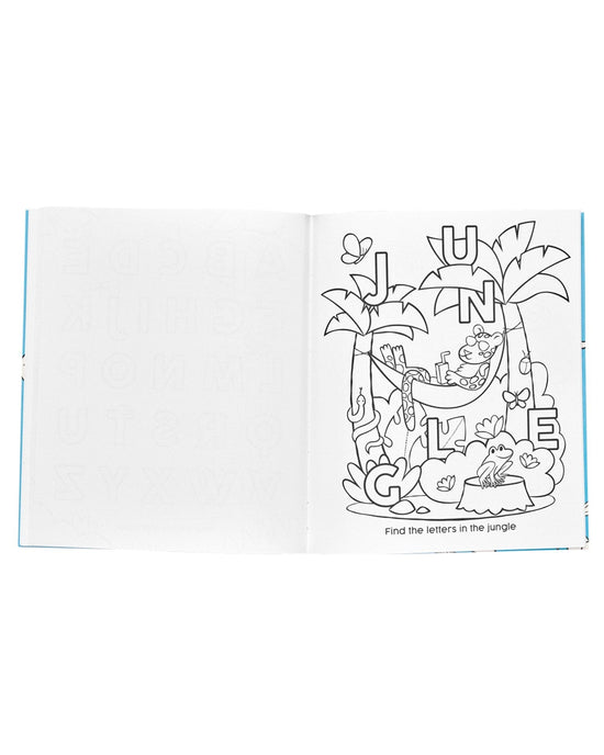Little ooly play abc: amazing animals toddler color-in' book