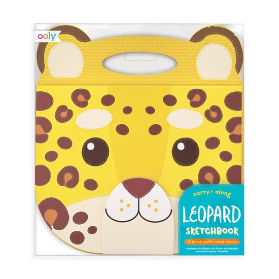 A Yellow leopard Ooly carry along sketchbook in a package.