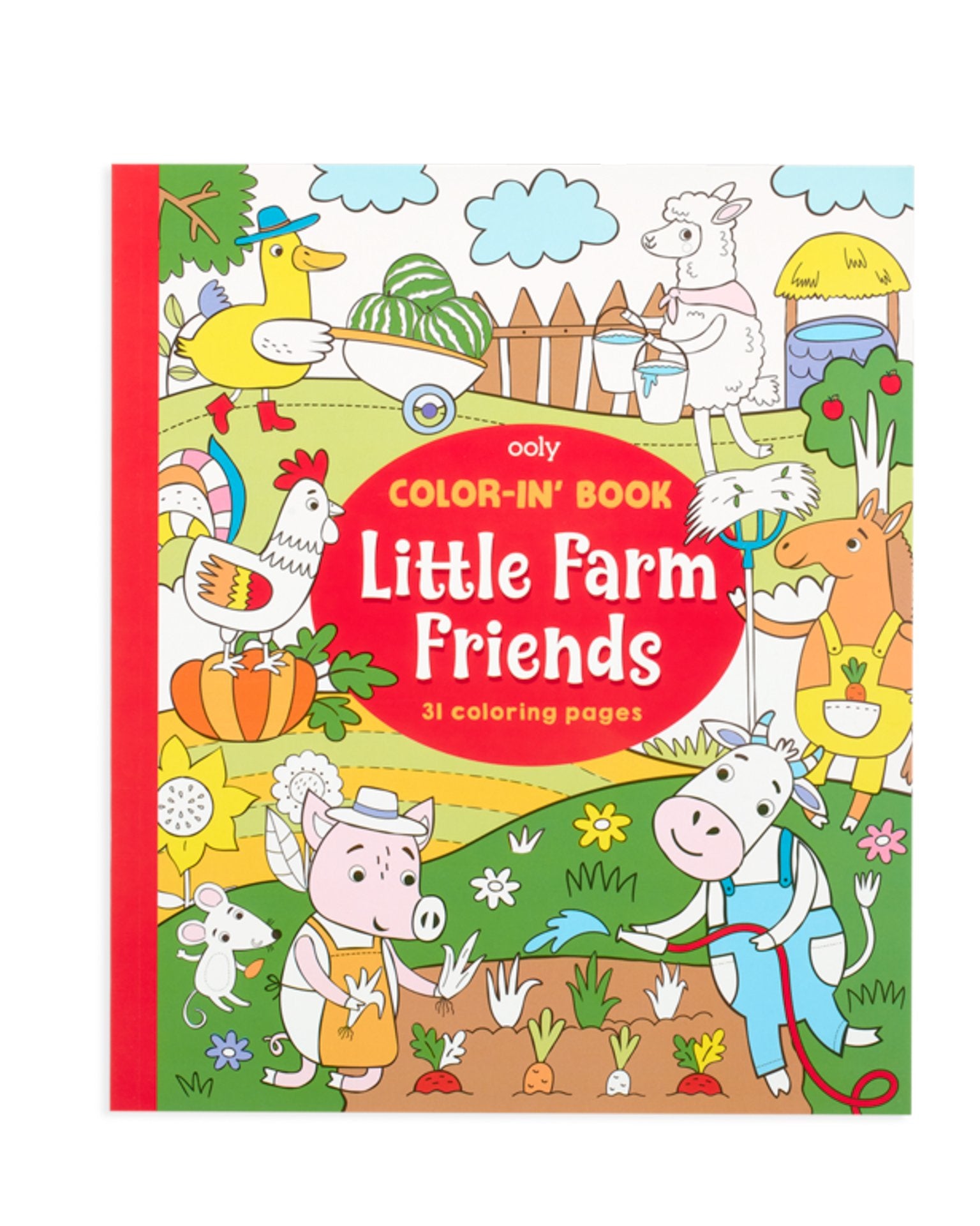Little ooly play color-in' book: little farm animals