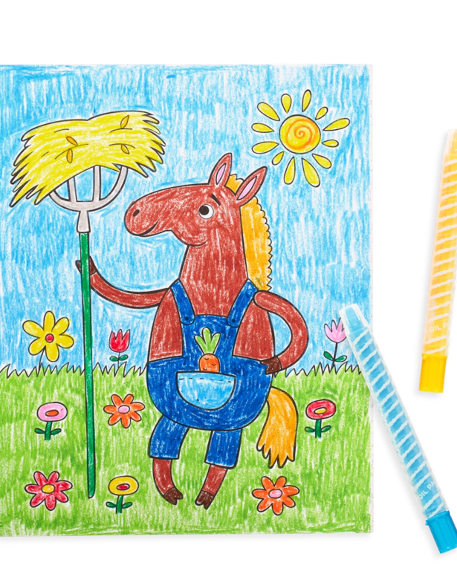 Little ooly play color-in' book: little farm animals