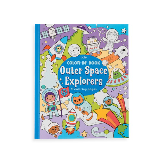 Kids Color-in' Book: Outer Space Explorers by ooly.