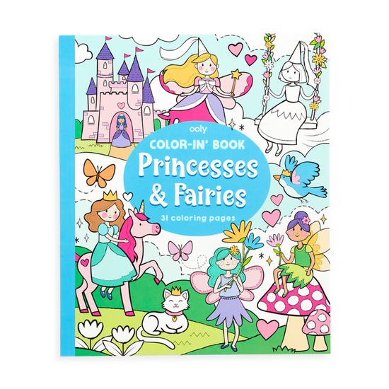 Color-in' Book: Princesses and Fairies