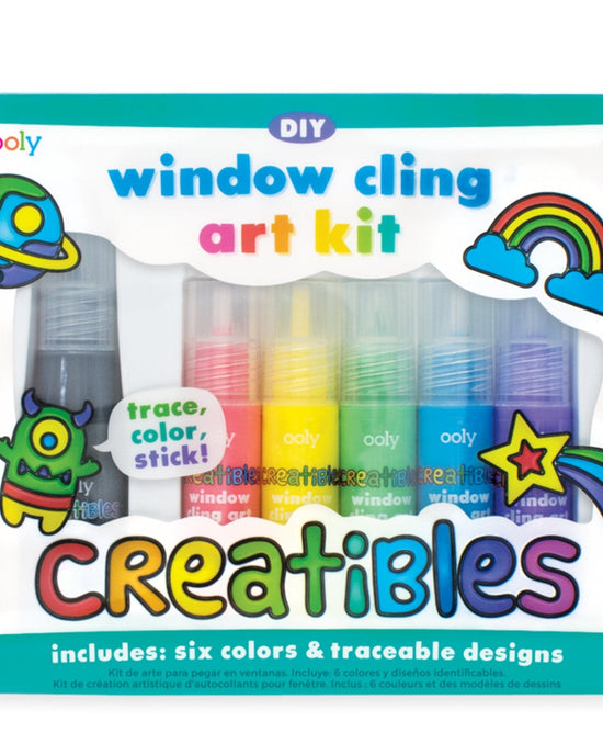 Little ooly play creatives diy window cling art kit