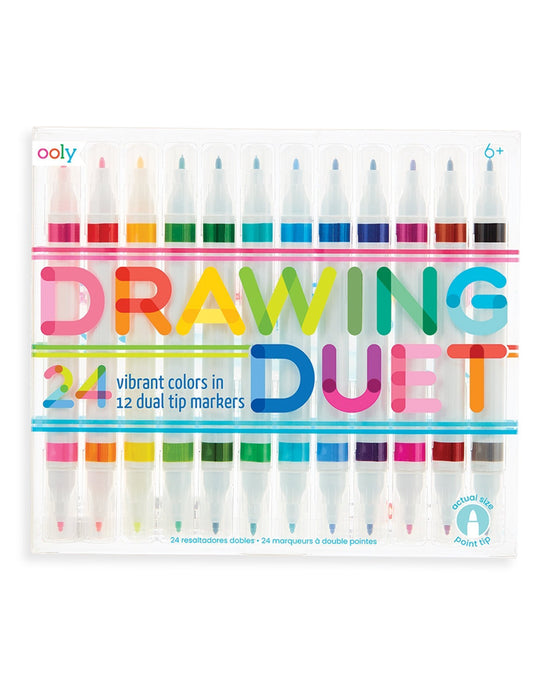 Little ooly play drawing duet double ended markers