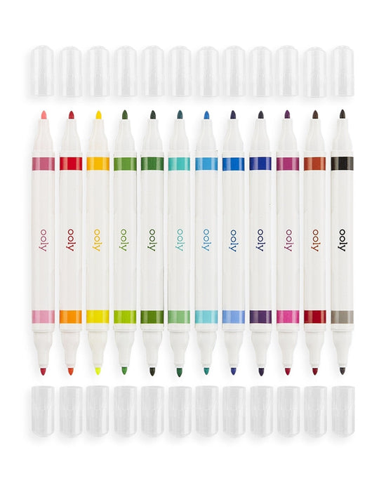 Little ooly play drawing duet double ended markers