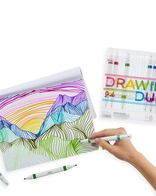 Little ooly play drawing duet double ended markers