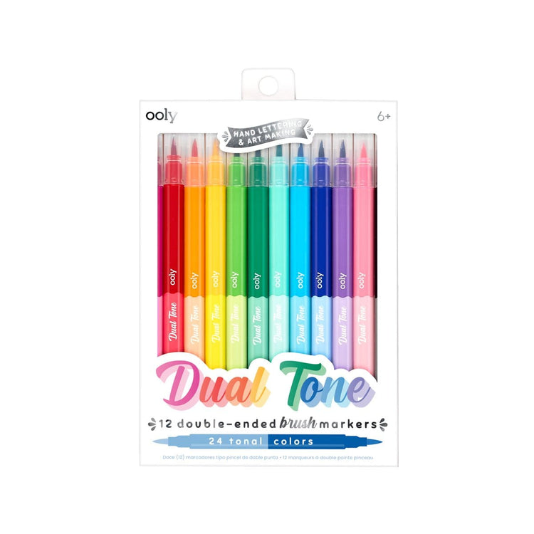 Little ooly play dual tone double-ended brush markers