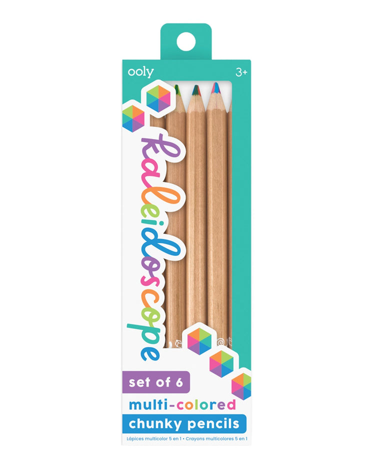 Little ooly play kaleidoscope multi-colored pencils