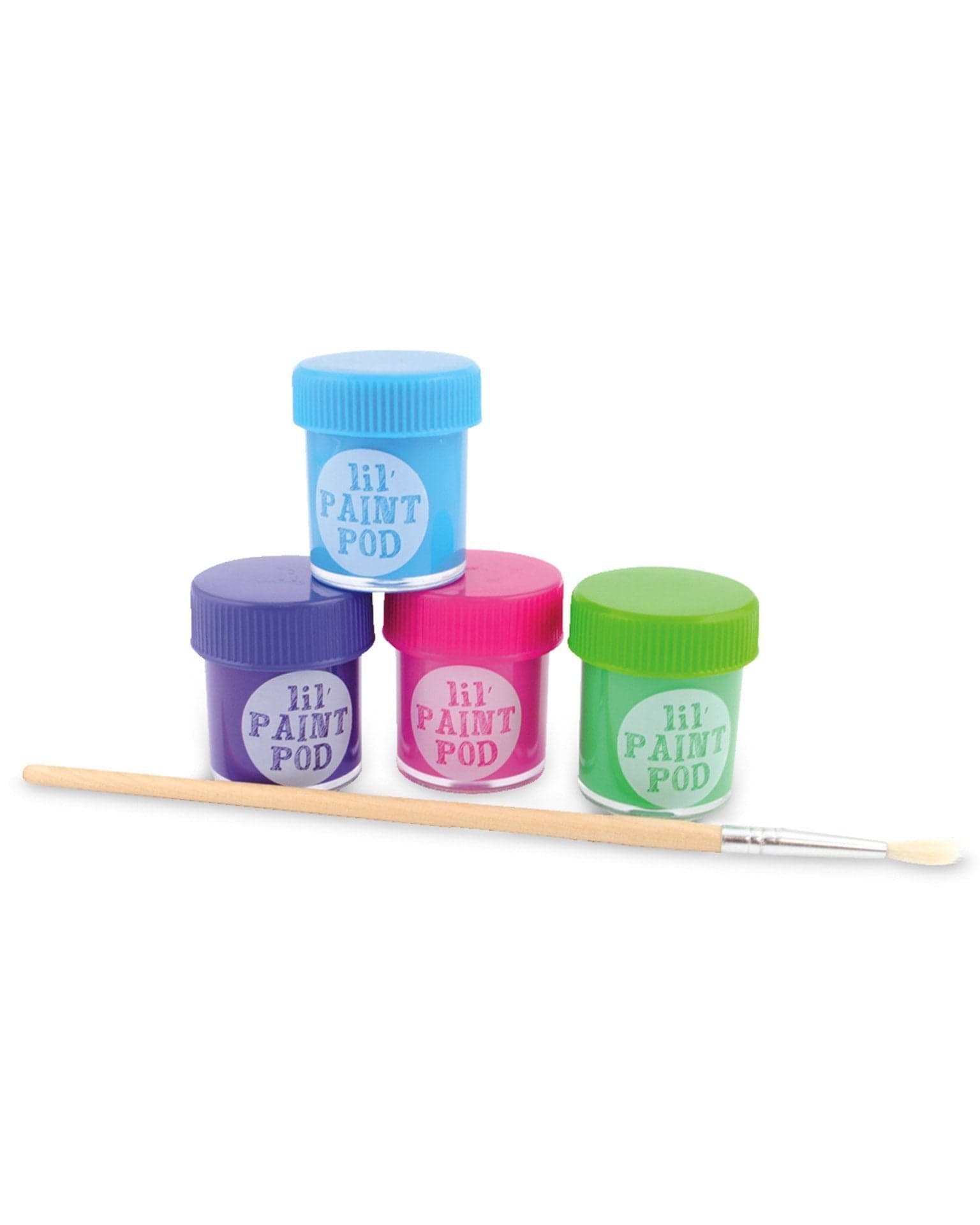 ooly lil' poster paint pods + brush in classic colors - Little