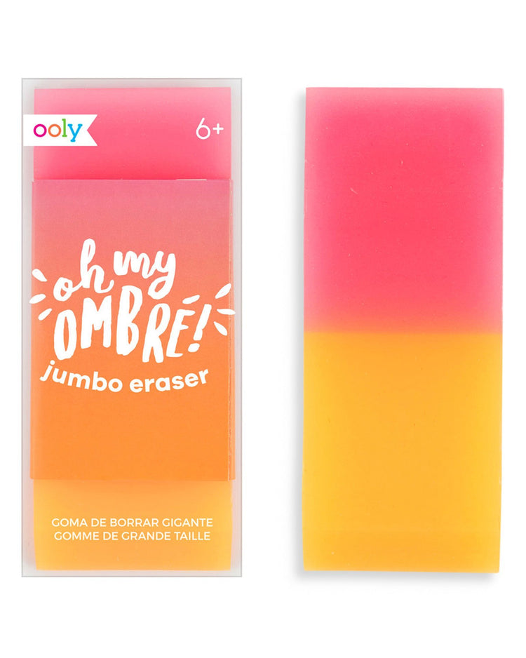 Little ooly play oh my glitter! jumbo eraser in blush