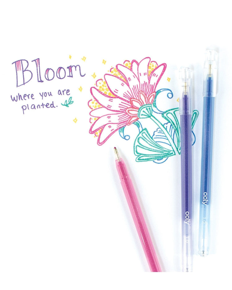 Little ooly play radiant writers glitter gel pens