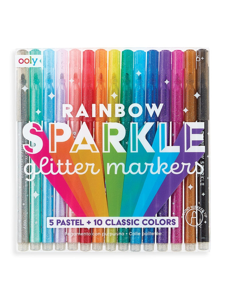 Little ooly play rainbow sparkle glitter markers