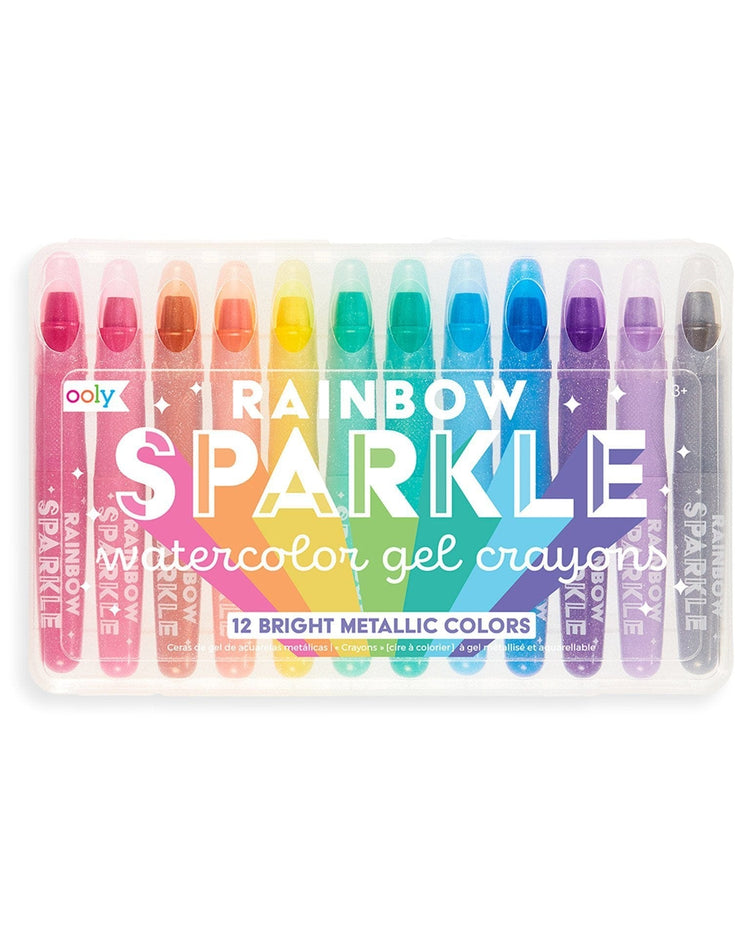 Little ooly play rainbow sparkle watercolor gel crayons