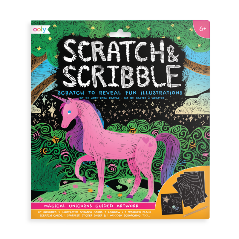 Scratch & Scribble - Magical Unicorns - 10 Piece Set