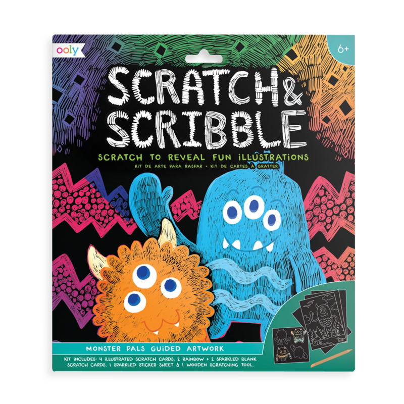 Scratch & Scribble - Monster Pals - 10 Piece Set