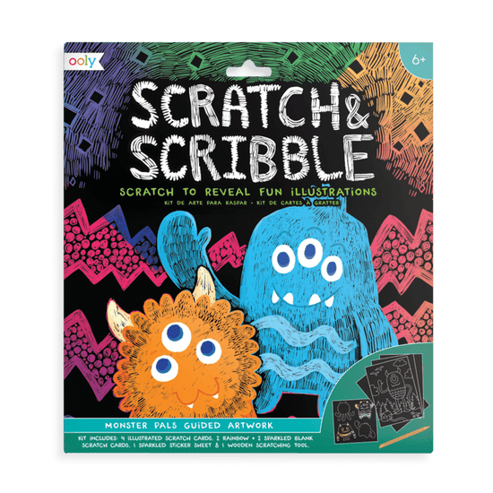Scratch & Scribble - Monster Pals - 10 Piece Set