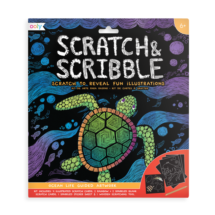 Scratch & Scribble - Ocean Life - 10 Piece Set