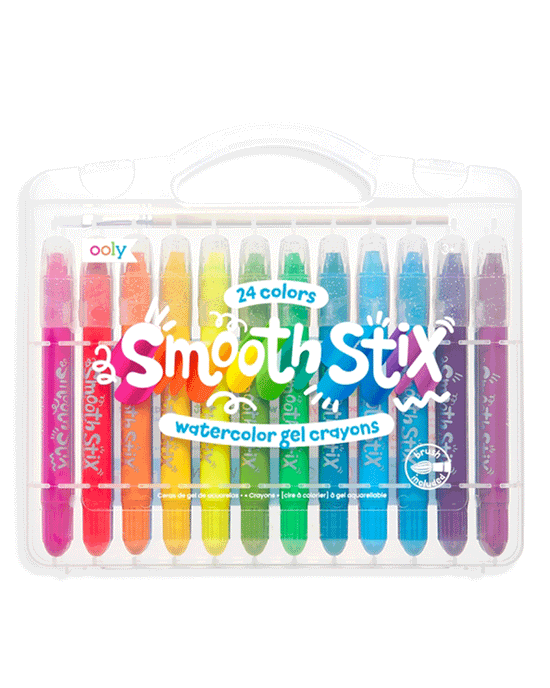 Little ooly play smooth stix watercolor gel crayons 25 piece set