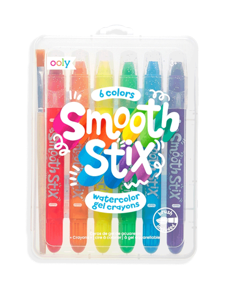 Little ooly play smooth stix watercolor gel crayons 7 piece set