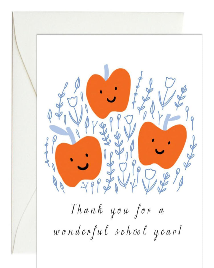 Little paula + waffle paper+party apple trio mini card