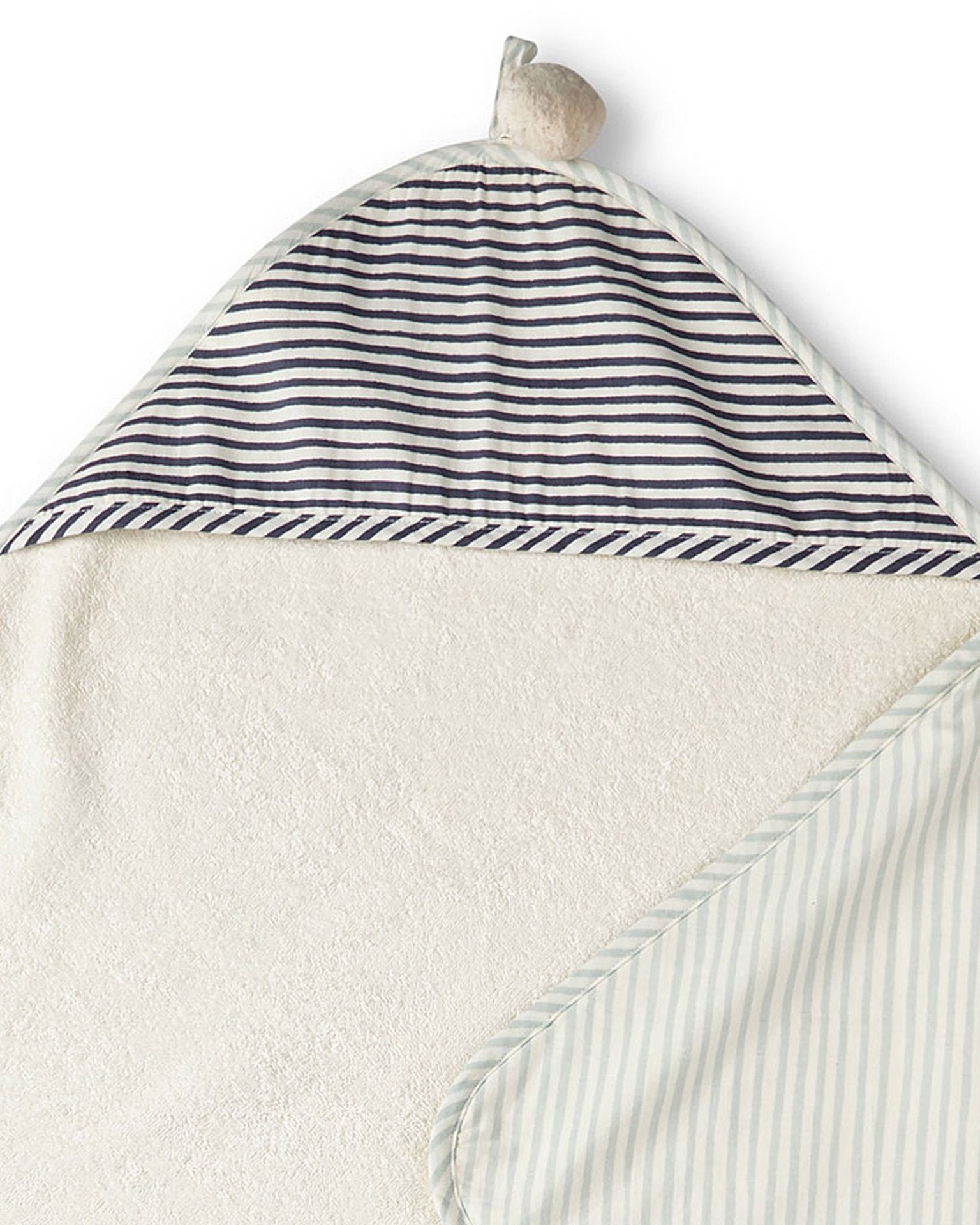Little pehr designs inc room stripes away hooded towel in sea
