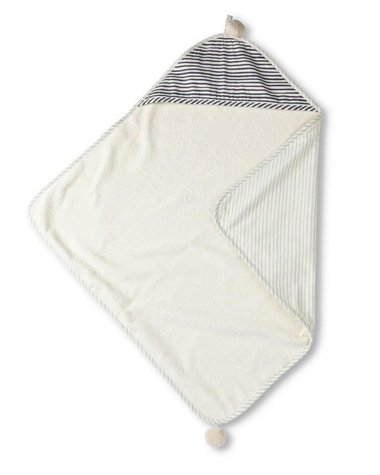 Little pehr designs inc room stripes away hooded towel in sea