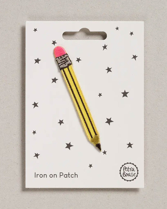 Little petra boase accessories pencil iron on patch