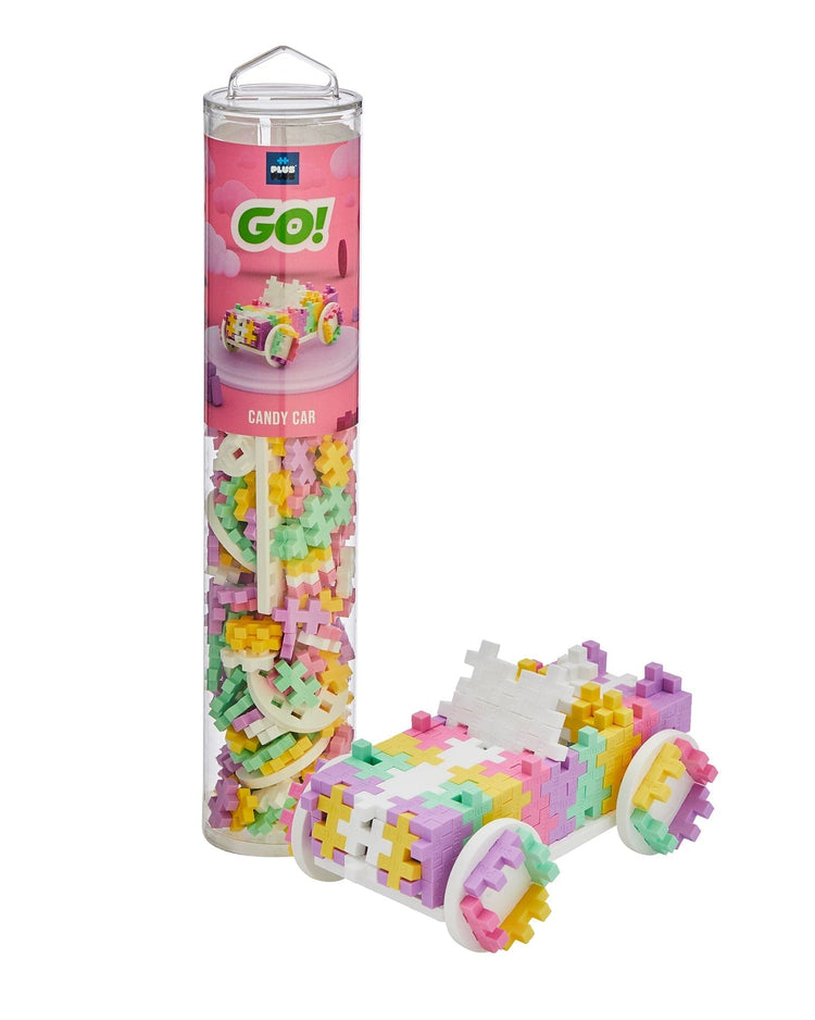 Little plus plus play 200 piece candy color cars tube