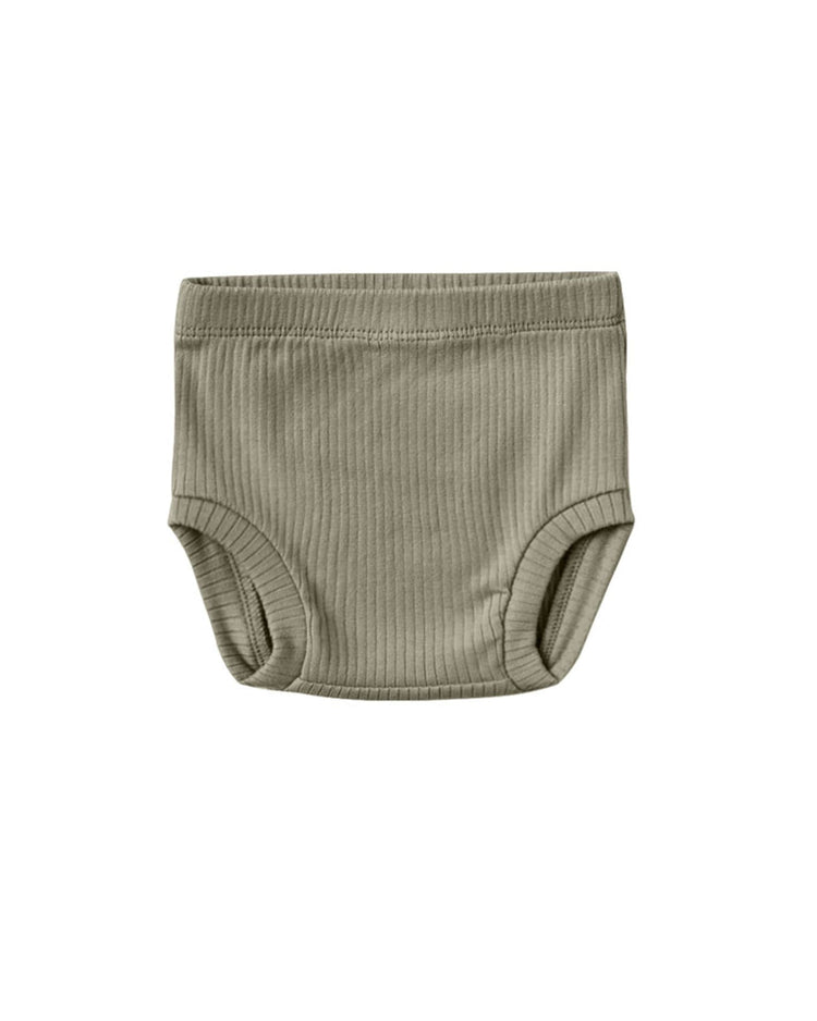Little quincy mae baby ribbed bloomer in fern