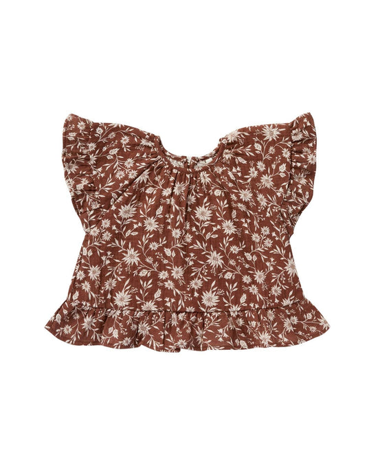 Little rylee + cru baby girl butterfly top in wild floral