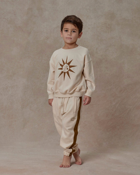 Little rylee + cru kids jogger sweatpant in natural