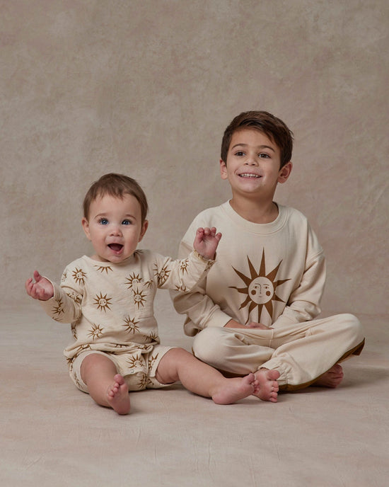 Little rylee + cru kids jogger sweatpant in natural