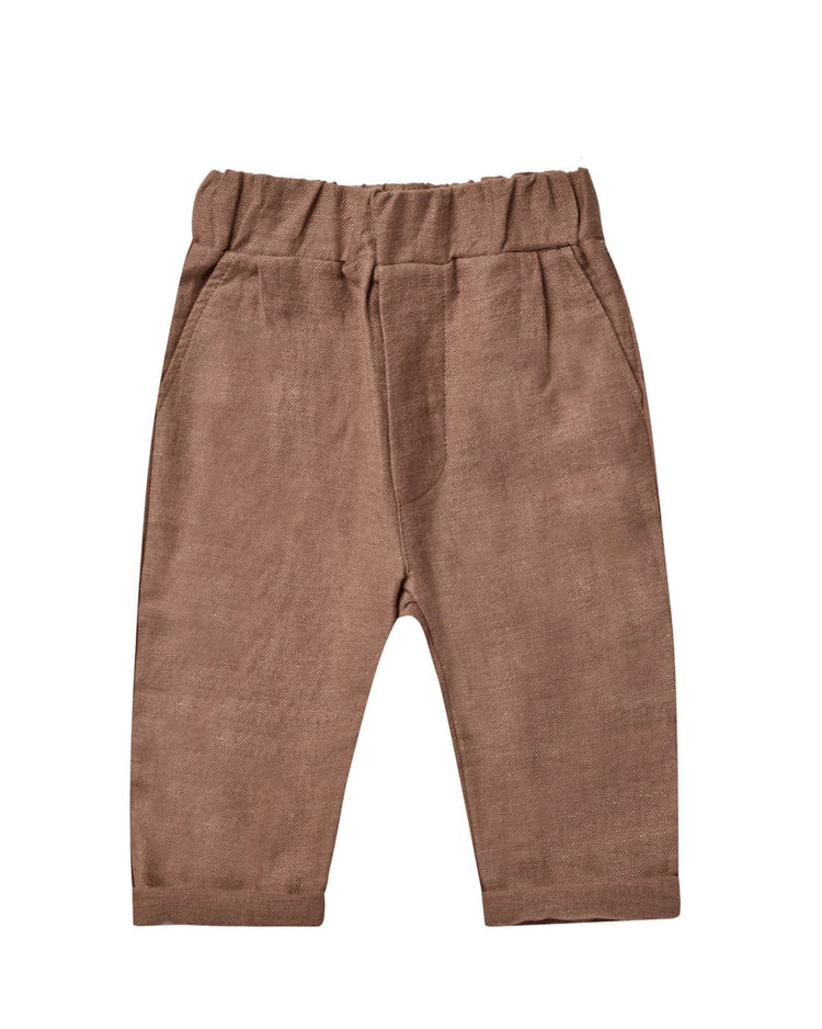 Little rylee + cru baby otis pant in mocha