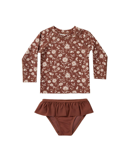 Little rylee + cru girl rashguard girls set in wild floral