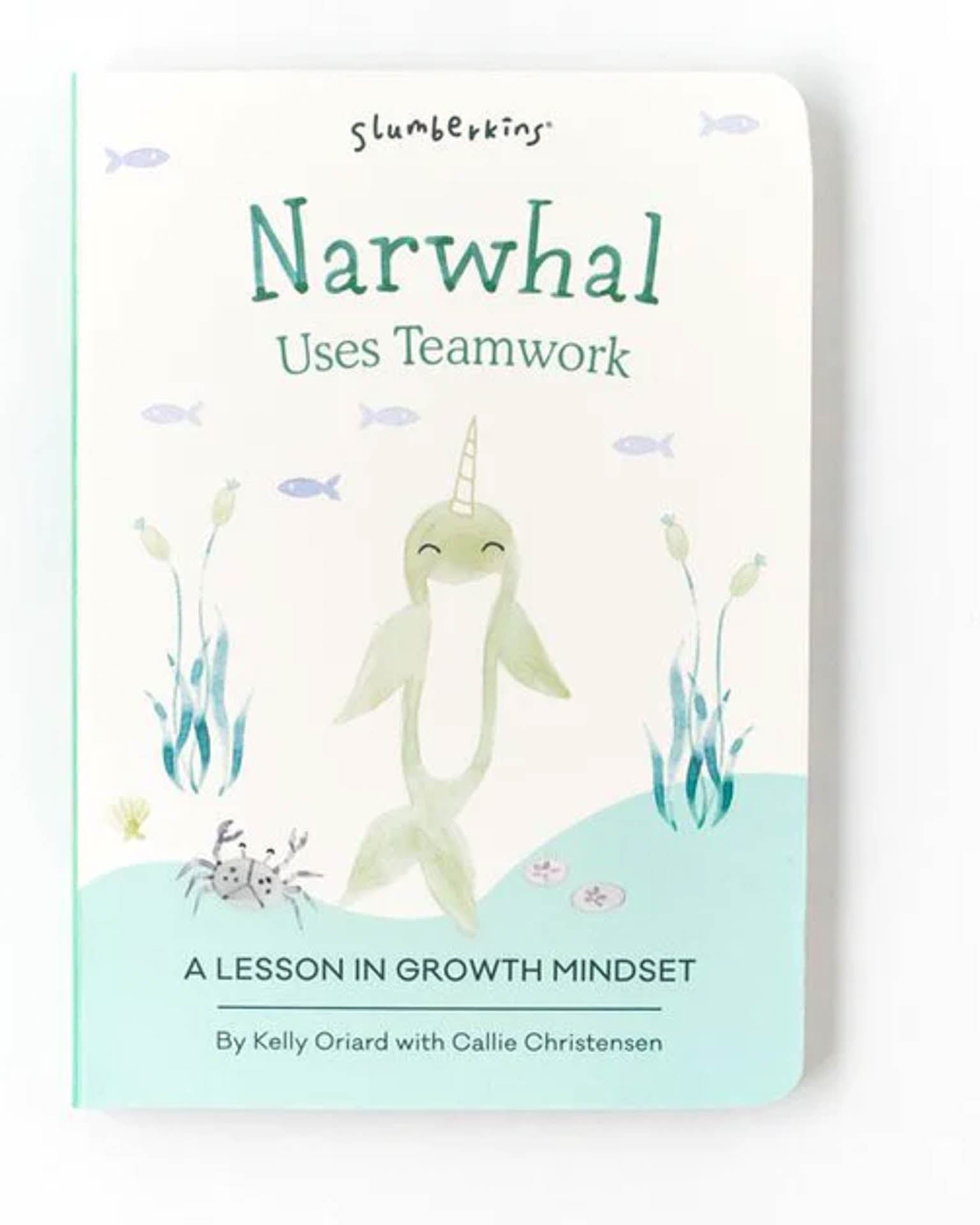 Little slumberkins play narwhal uses teamwork board book